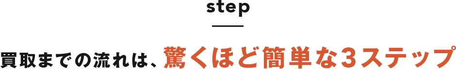 3ステップの流れ